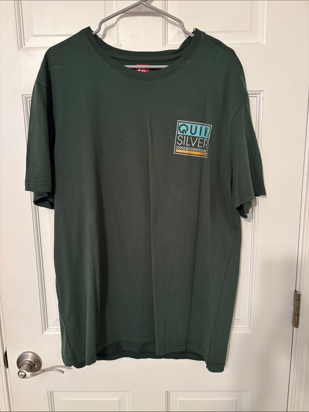 Quiksilver Men's Forest Green Logo Pocket Tee